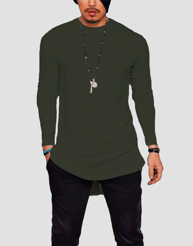 Camiseta Camisa Oversized Longline Masculina Ny Top C2