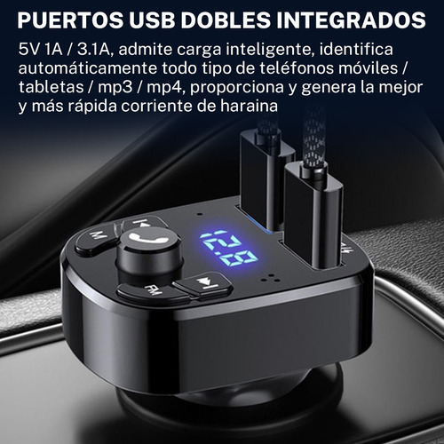 Transmisor Receptor De Audio Estéreo Fm Bluetooth Mp3 P/auto