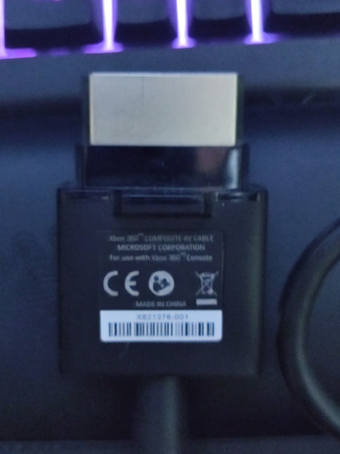 Imagen 3 de 3 de Cable Audio Y Video Xbox 360 Slim / Fat