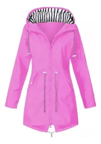 Chubasquero Impermeable Con Capucha Para Mujer