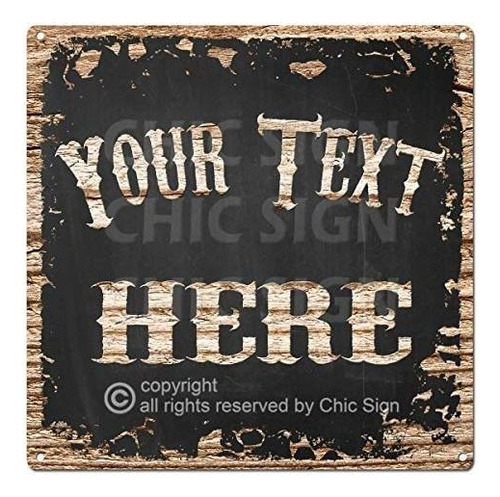 Señales - Name's Your Text Here Custom Personalized Tin