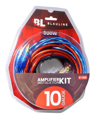 Kit Cables Instalación De Potencia Blauline K-100 800w