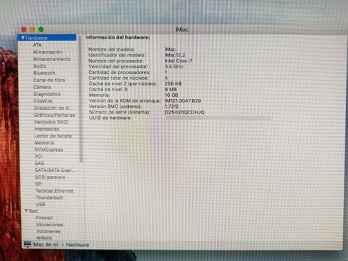 Apple Imac A1312 I7 Gris (Usado)