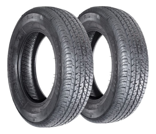 Kit 2x Pneus Aro 15 Remold 175/65r15 Para Palio City Fit Gol