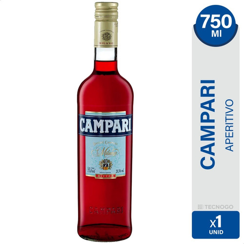 Aperitivo Campari Bitter 750ml - 01mercado