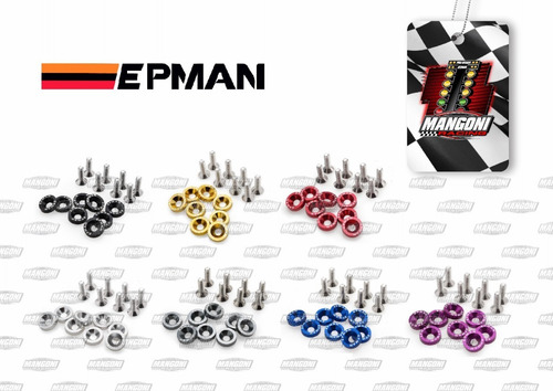 Imagem 2 de 3 de Arruela Fender Com Parafuso M6 (8 Pçs) Mangoni Racing