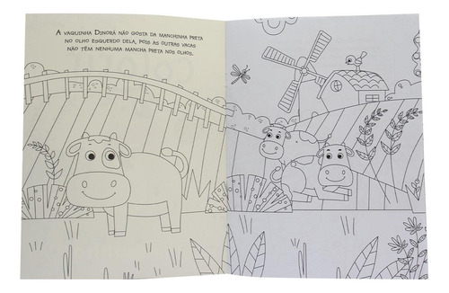 Amiguinhos para Colorir: Vaquinha, de © Todolivro Ltda.. Editorial Brasileitura, capa mole em português, 2022