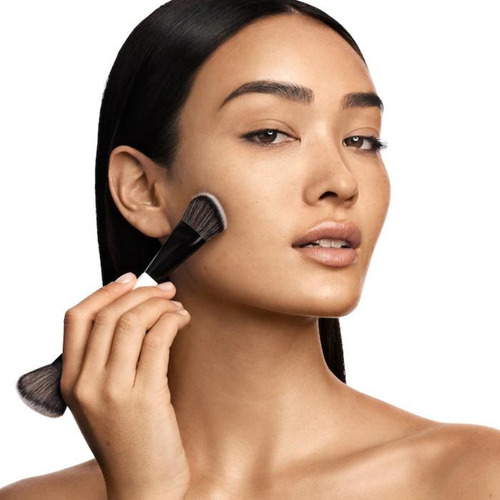 Makeup By Mario Brocha F4 Dual-ended Foundation Face Brush Color Blanco Y Negro