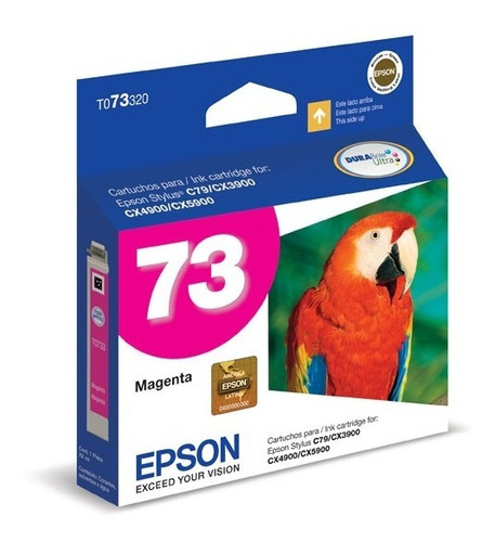 Tinta Epson Stylus 73 T073320-al Color Magenta 73n