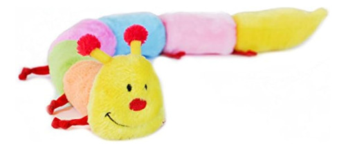 Zippypaws Caterpillar Con 6squeakers  Sin Relleno Juguete Pa