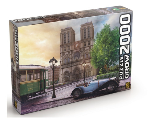 Imagem 4 de 4 de Quebra-cabeça Catedral Notre Dame Puzzle 2000 Peças Grow