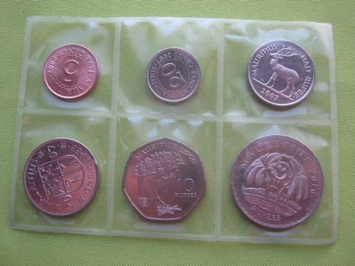 Mauricio 6 Monedas Diferentes 