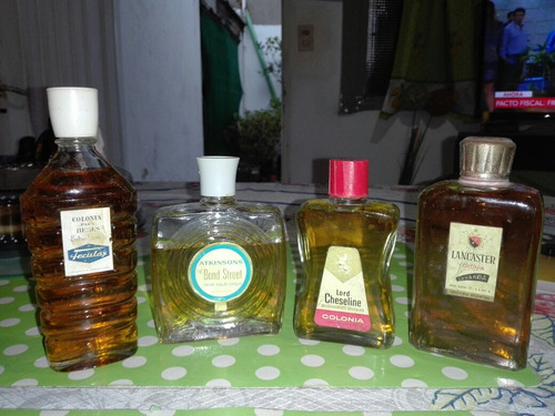 Antiguos Frascos De Colonia Llenos Años 80