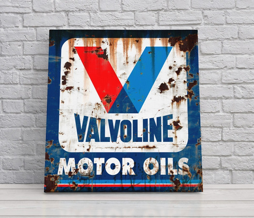 Carteles Valvoline Motor Oil Retro Vintage Diseño 30x30 Cm