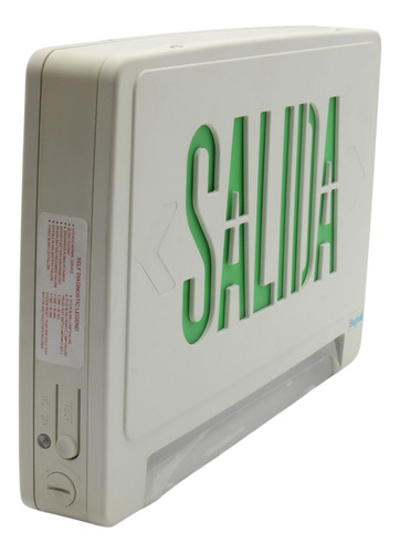 Luminario Led Beghelli De Emergencia Brezza Salida Verde Verde