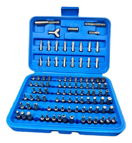 Set 100 Piezas De Puntas Hexagonales 1/4 De Seguridad Neiko