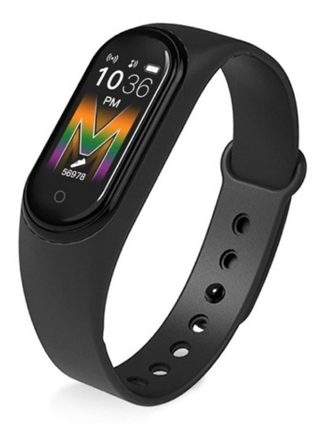 Smartband M5 Reloj Inteligente Fit Band Oxigeno Running Color de la caja Negro Color de la malla Negro