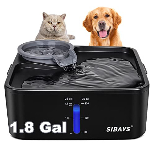 Sibays Fuente De Agua Para Perros Grandes, Perros Medianos Y