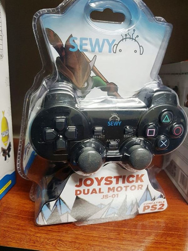 Joystick Dual Shock Para Playstation Ps2 En Blister Sewy