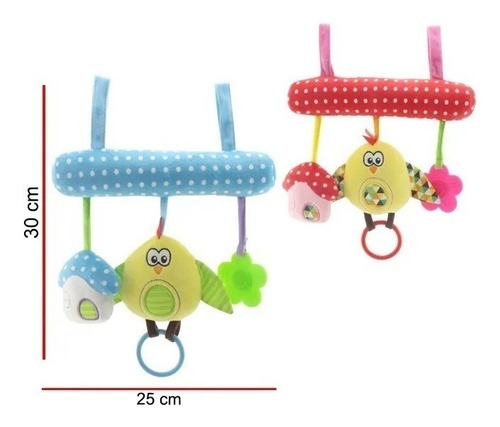 Imagen 3 de 5 de Barral Tira P/coche Y Cuna Peluche Pollito Phi Phi Toys 8677