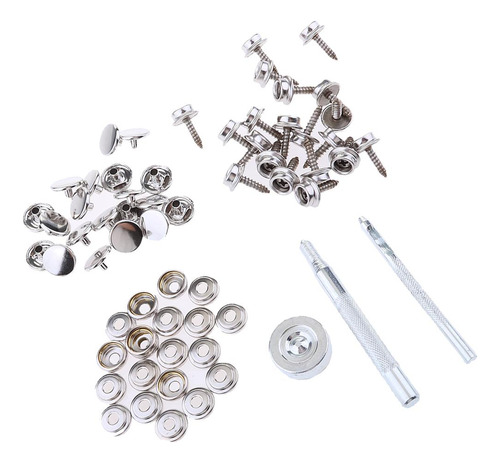 Kit De Fixação De Parafuso Com Botão De Pressão 2 Peças