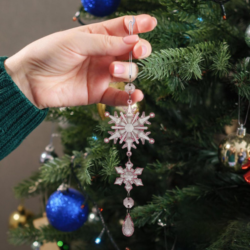 Adornos Navideños Con Copos De Nieve Adornos Con Copos De Ni