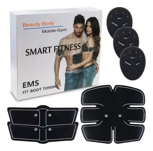 Electroestimulador muscular abdominales pierna, brazo. Masajeador eléctrico  cinturón estimulador tonificador. DAM Negro - Relajación y masaje - Los  mejores precios