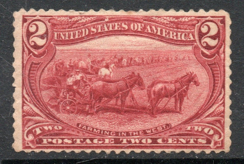 Estados Unidos Sello Nuevo Far West = Fauna = Caballos 1898 