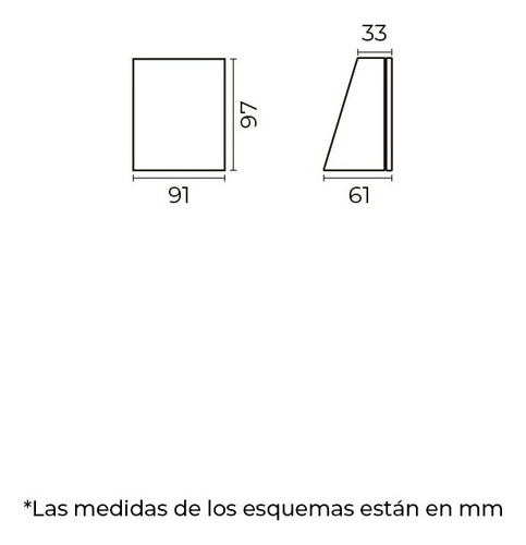 Lampara Led De Cortesía para Escalera de Sobreponer En Pared 3w Color Negro Luz Cálida 3000 K Sendera Illux EL-4502