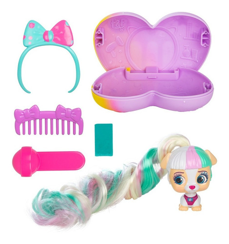 Imagen 4 de 10 de Vip Pets Muñeca Sorpresa Mini Fans Serie 2 Corazon Boost Edu