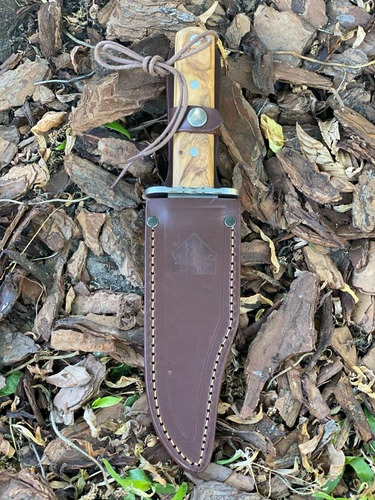 Imagen 4 de 9 de Cuchillo Venado Gran Cazador 17cm An58 Olivo Español
