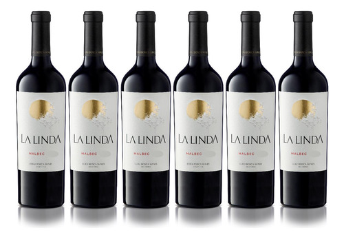 Vino La Linda Malbec Tinto 750m Caja X6 Botellas Fullescabio