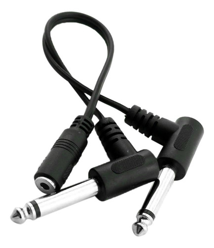 For Estéreo De 3,5 Mm A 2x Cable Divisor En Y Ts De 6,35 Mm