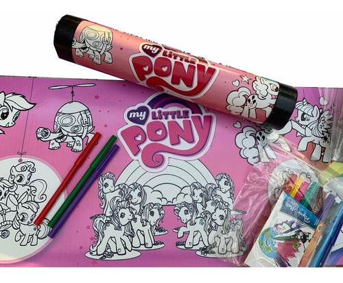 Pintar Lavar Y Volver A Colorear Little Ponny Pequeño Pony