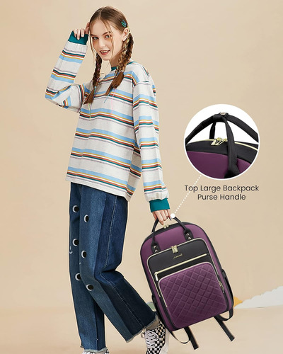 Mochila Para Computadora Portátil Para Mujer, Mochila Para T