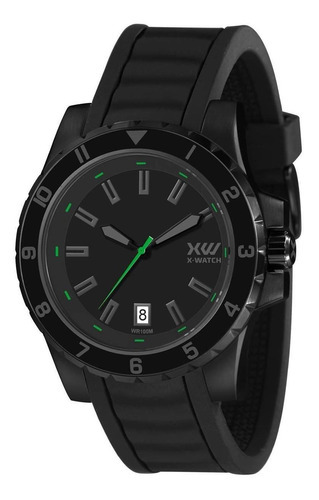 Relógio X-watch Masculino Ref: Xmnp1007 P1sx Esportivo Black