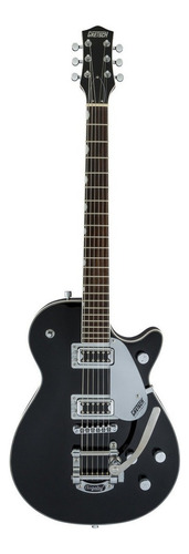 Guitarra eléctrica Gretsch Electromatic G5230T Jet FT de caoba black brillante con diapasón de nogal negro