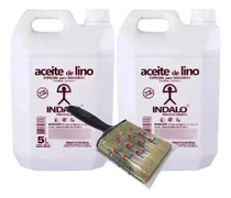Comprar Aceite De Lino Para Maderas Doble Cocido 10 Lt + Pinceleta
