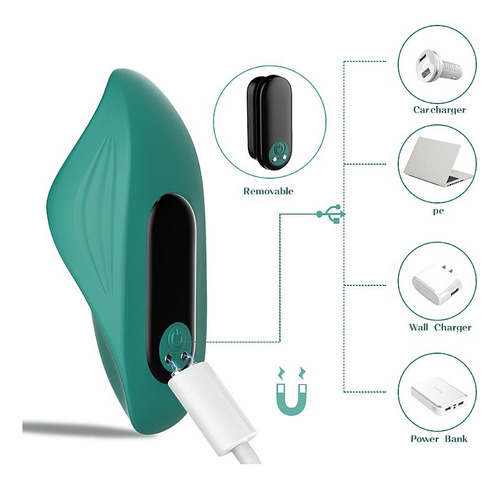 Vibrador de clítoris tipo bragas con control Manta-RCT