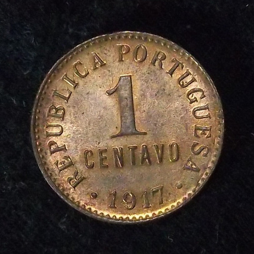 Portugal 1 Centavo 1917 Sc Km 565