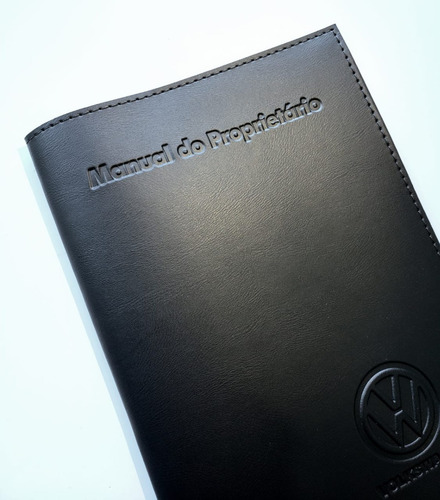 Imagem 2 de 5 de Capa Porta Manual Proprietário Volks C Couro Eco
