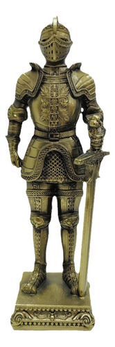 Estatua De Caballero Medieval, Escultura De Arte Bronce