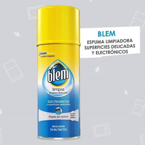 Limpiador De Electrónicos Blem + Paño Microfibra Tecnologia