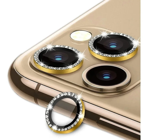 Vidrio Templado Camara Strass Para iPhone 13 Pro Max Mini