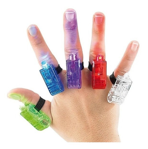 Anillos Dedos Luminosos Led X 10 Paquetes De 4 - Cienfuegos 