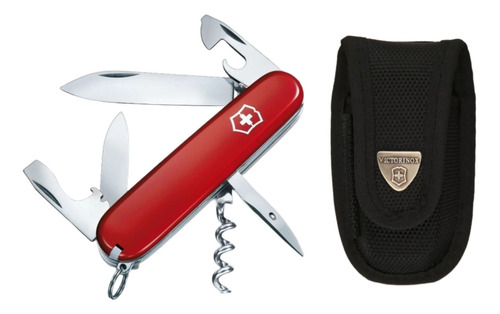 Kit Victorinox Navaja Spartan 12 Funciones + Funda De Nailon