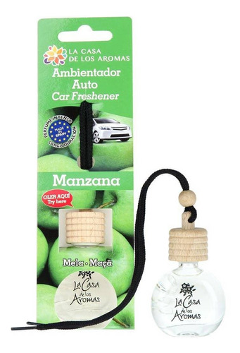 Ambientador Colgador Auto Manzana