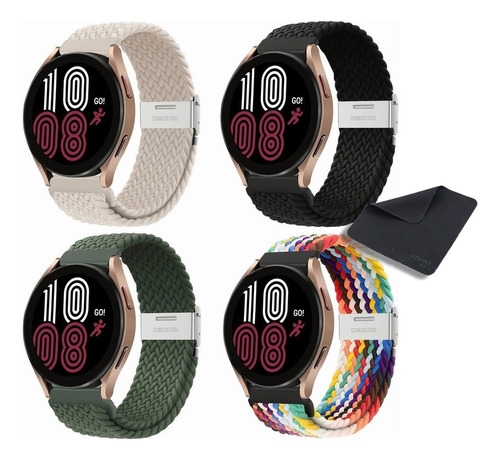 Paquete De 4 Correas Trenzadas Para Samsung Galaxy Watch 5 P