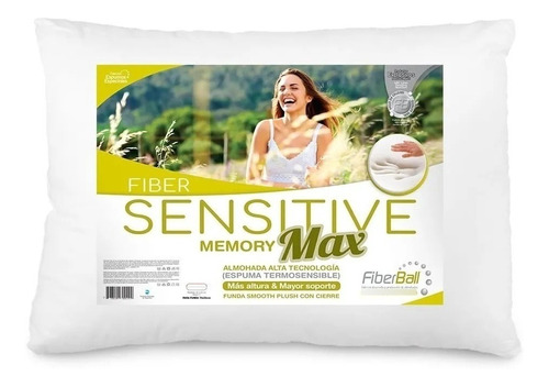 Almohada Fiberball Viscoelastica Sensitive Max. Premium