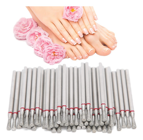 Broca Para Uñas, 50 Piezas Con Forma De Cono Invertido Para